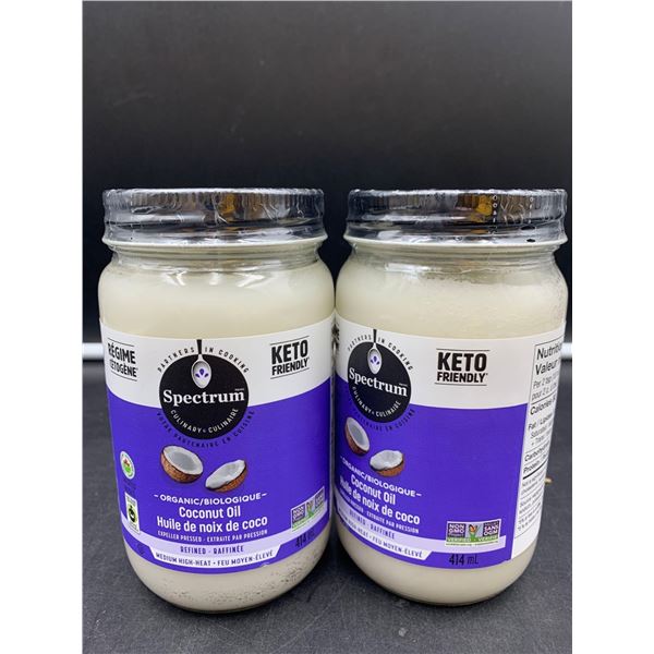 Spectrum Refined Coconut OIl (2 x 414ml)