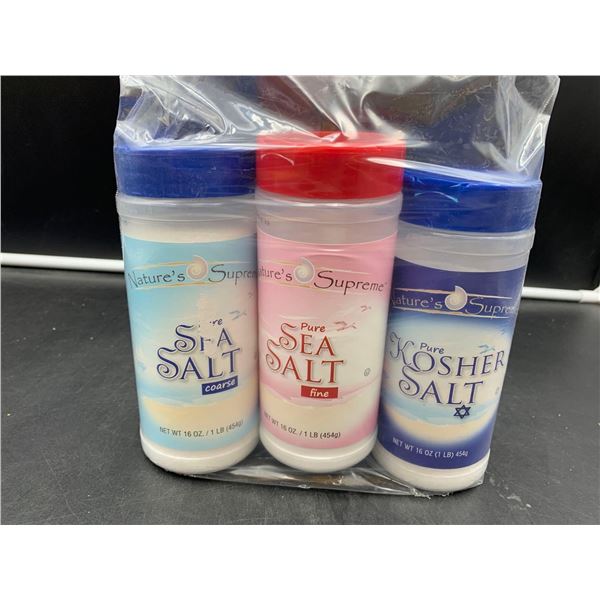 Nature's Supreme Assorted Salts (3 x 454g)