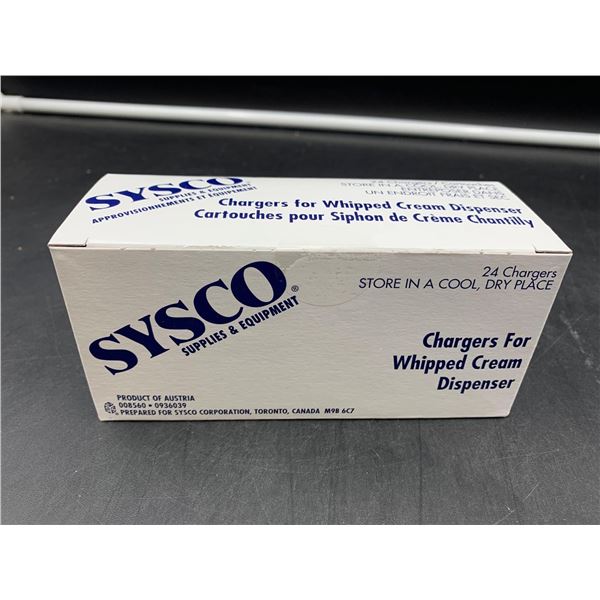 Sysco Chargers for Whipped Cream Dispenser (24chargers)