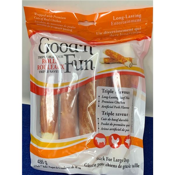 Good n Fun Triple Flavour Rolls 486g 6 Pack 7" Rolls