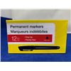 Image 1 : Fine Tip Permanent Markers (12 ct)