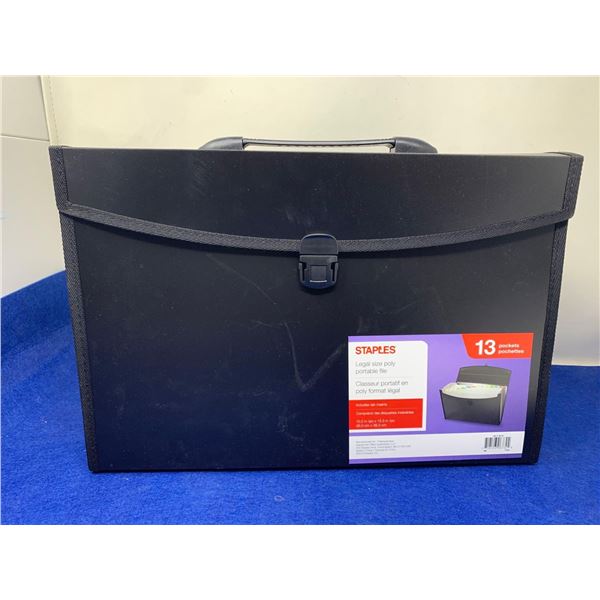 Staples Legal Size Poly Portable File