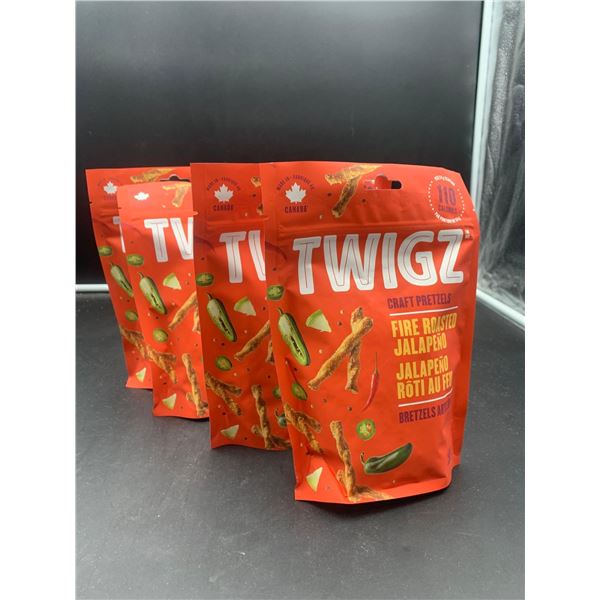 Twigz Craft Pretzels Fire Roasted Jalapeno Flavour (4 x 130g)
