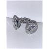 Image 3 : Ladies Tiffany Styled Round Cluster .80 Carat Solitaire Stud Earrings