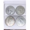 Image 2 : Lot of 4 Silver Canada Vintage Sequential Year King George VI Quarters 1949 - 1952