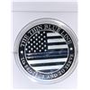 Image 1 : The Thin Blue Line Commemorative Medallion New Cased Police