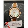 Image 3 : NEW in Box Bulova Diamond Gallery Model 98P143 two tone wrist watch complete with manual