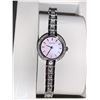 Image 2 : NEW in Box Bulova Model 96X131 Swarovski Crystal Pink Face Wrist Watch & Matching Bracelet Gift Set 