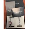 Image 4 : NEW in Box Bulova Model 96X131 Swarovski Crystal Pink Face Wrist Watch & Matching Bracelet Gift Set 