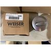 Image 1 : Weiser Single Cylinder "Elements" Deadbolt - Satin Chrome