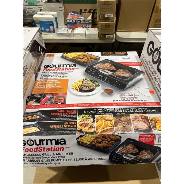 Gourmia GGA2120 FoodStation™ Smokeless Indoor Grill & Air Fryer with Smoke Extracting Technology, 5 