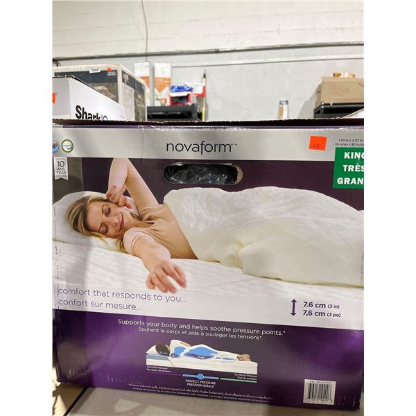 Novaform King Size Memory Foam Bed Topper
