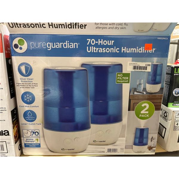 Pure Guardian 70 Hour Ultrasonic Humidifier 2 pack