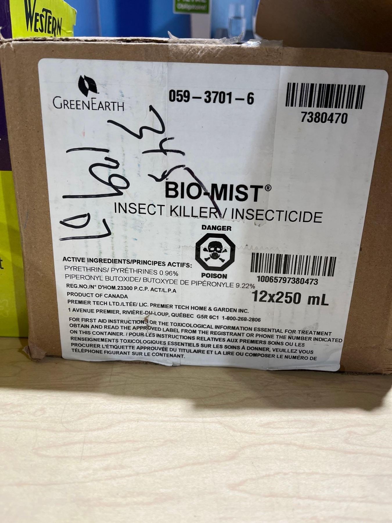 Bio-Mist Insect Killer Concentrate Solution 12x250ml