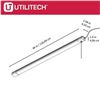 Image 5 : Utilitech 4-ft Linkable Plug-in LED Shop Light with Pull Chain - 85 W - 7,000-lm - Cool White