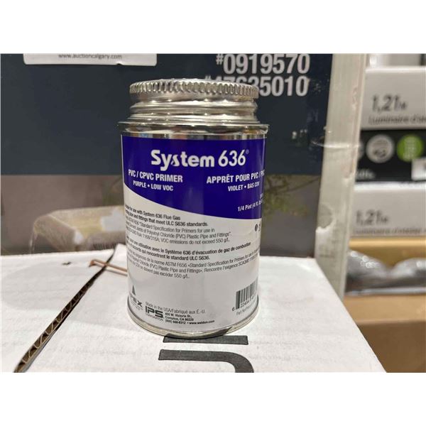 System 636PVC/CPVC Primer - Purple Low VOC 24x4Fl Oz