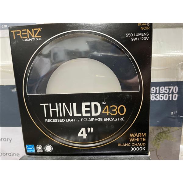 Lot of 5 Trendz Lighting Thin LED 430 Recessed Light Fixtures