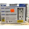 Image 1 : Eaton 3 GFCI Self-Test Ground Fault Circuit Interruptor - 3 pack