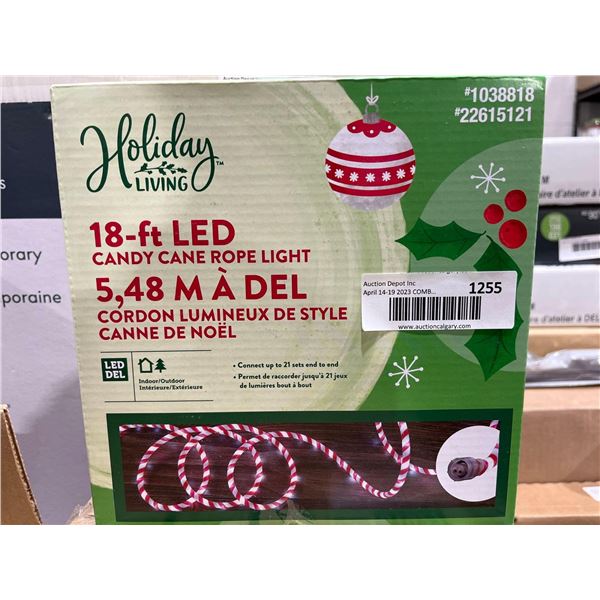 Holiday Living 18ft LED Candy Cane Rope Lights
