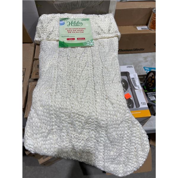 Holiday Living 21" Stocking - White - Lot of 6