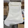 Image 2 : Holiday Living 21" Stocking - White - Lot of 6