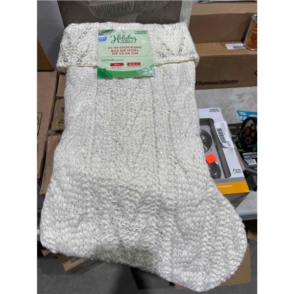 Holiday Living 21" Stocking - White - Lot of 6