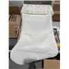 Image 2 : Holiday Living 21" Stocking - White - Lot of 6