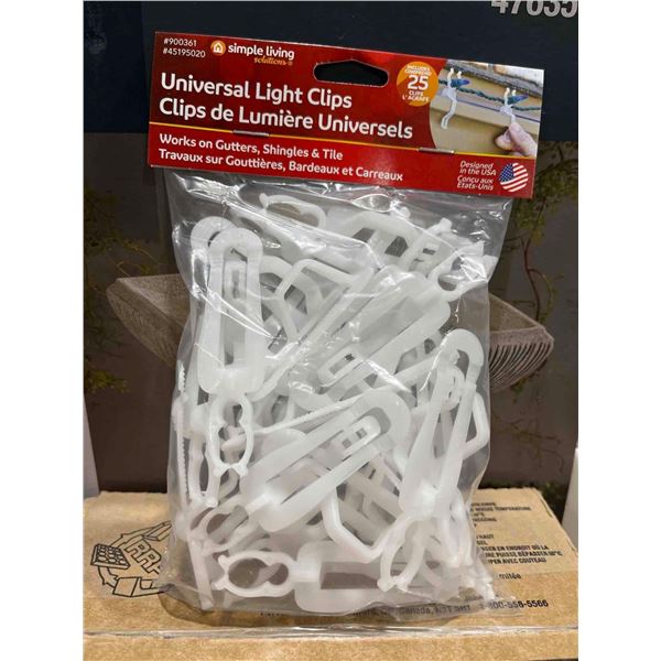 Simplistic Clips Simple Living Solutions Universal Light Clips 12x25