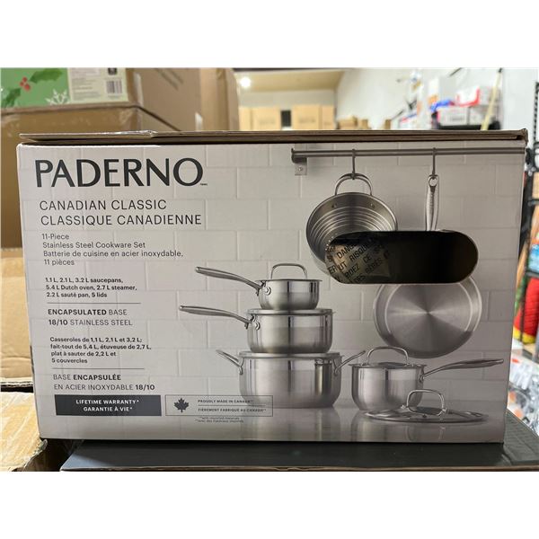 Paderno Canadian Classic 11- Piece Stainless Steel Cookware Set