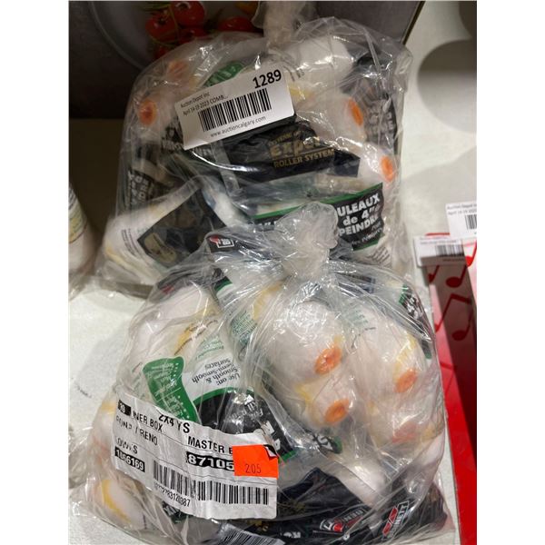 Bulk Lot 4" Paint Roller Placement Rollers - Lot of 20 rollers