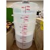 Image 2 : Lot of 3 - 22 qt food Grade Measuring Buckets