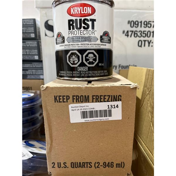 Krylon Rust Protector "Gloss Leather Brown" Enamel 2x946ml