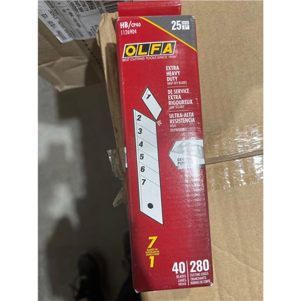 OLFA 25mm 1" Extra Heavy Duty Snap-Off Blades