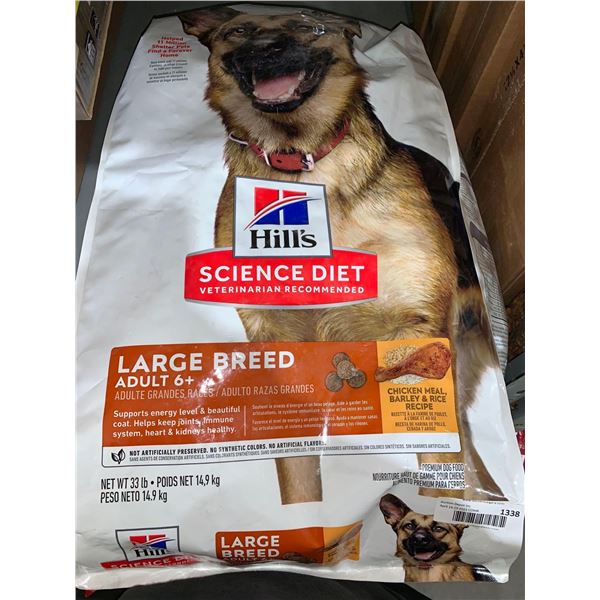 Hill's Science Diet Large Breed Adult 6+ Chicken Meal, barley & Rice 33lbs