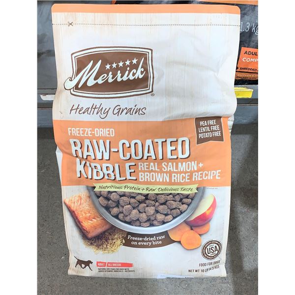 Merrick Raw Coated Kibble Salmon & Brown Rice Dog Food 4.5kg