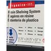 Image 2 : Organize-It! Resin Shelving System 12.25" x 24.25" x 52" h