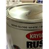 Image 3 : Krylon Rust Protector Semi-Gloss Enamel White 3.78L