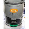 Image 3 : C-I-L Platinum 2 n 1 Paint + Primer Pre Tinted Onyx Black Semi-Gloss 3.78L