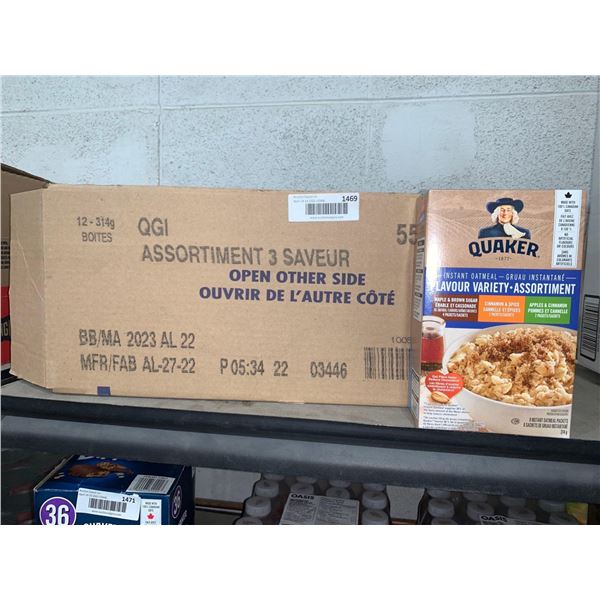 Quaker Flavor Variety Instant Oatmeal Packs 12 x 314g