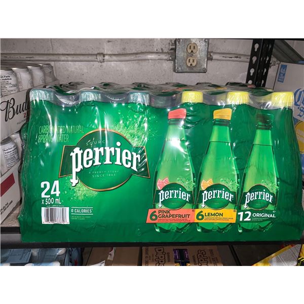 Perrier Carbonated Natural Spring Water Assorted Flavors 24 x 500ml