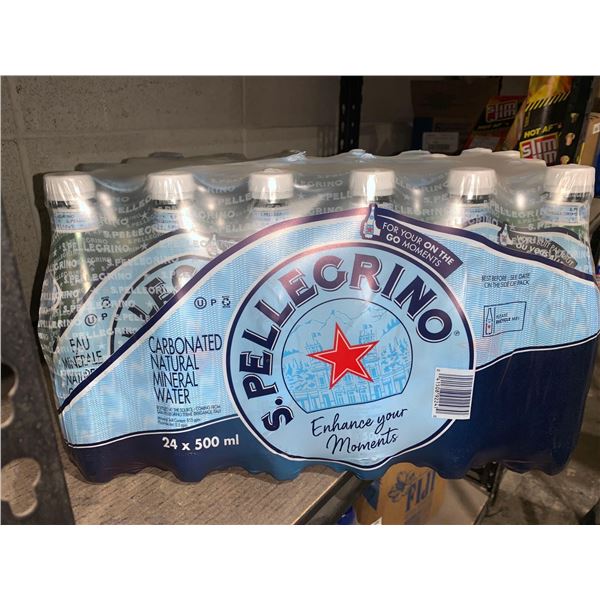 S.Pellegrino Carbonated  Natural Mineral Water 24 x 500ml