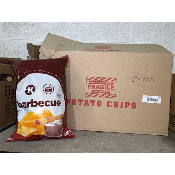 Circlre K Barbecue potato Chips 8 x 180g