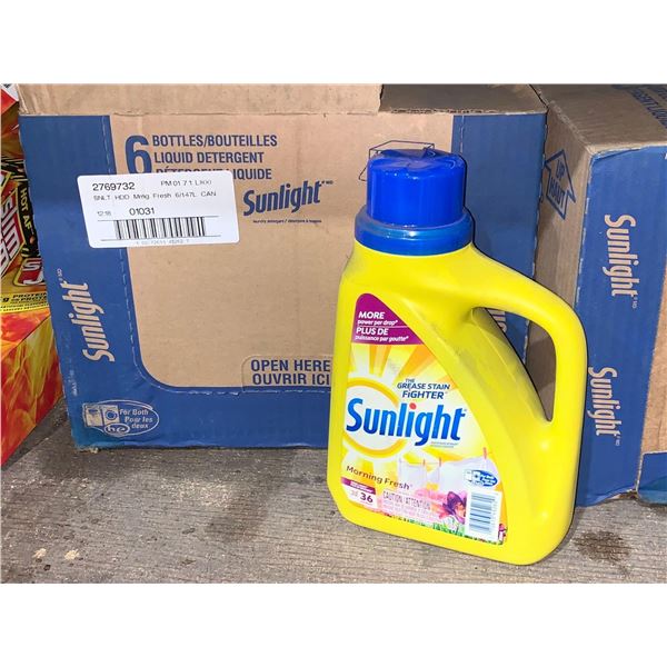 Sunlight Morning Fresh Concentrated Detergent 6 x 1.47L
