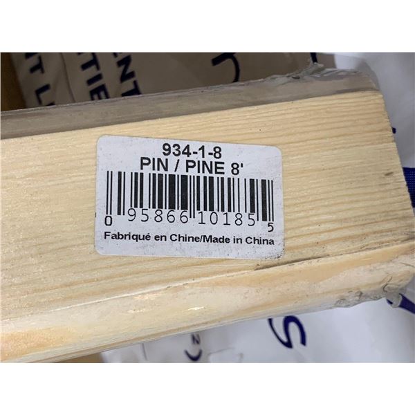 Solid Wood 8 Foot Pine Railing Lot of 1