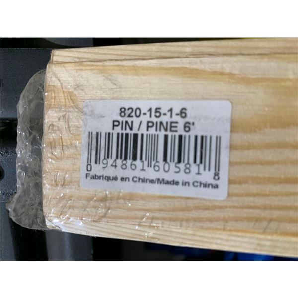 Solid Wood 6 Foot Pine Railing Lot of 1