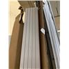 Image 2 : Double Track Standard Wall Shelving System (Tracks ONLY) Lot of 10 White