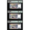 Image 2 : (3) Consecutive 2017 Djibouti 40 Francs Bank Notes PMG Seventy Gem Uncirculated 70EPQ*