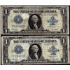 Image 1 : Lot of (2) 1923 $1 Silver Certificate Notes