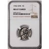 Image 1 : 1966 SMS Jefferson Nickel Coin NGC MS67 Cameo