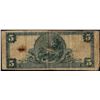 Image 2 : 1902PB $5 The Merchants NB of Jersey City, NJ CH# 9229 National Currency Note